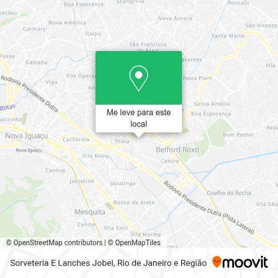 Sorveteria E Lanches Jobel mapa
