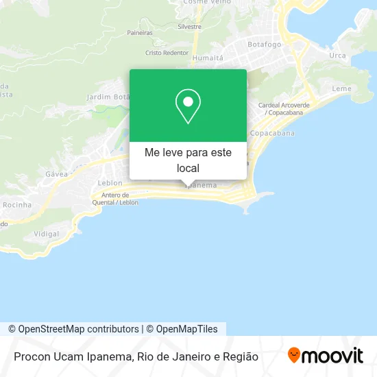 Procon Ucam Ipanema mapa