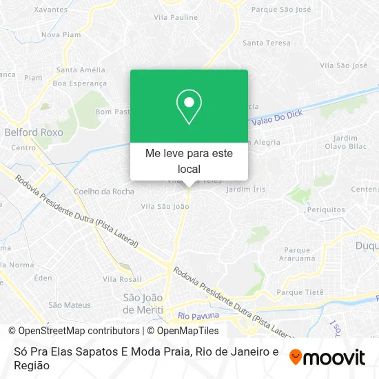 Só Pra Elas Sapatos E Moda Praia mapa