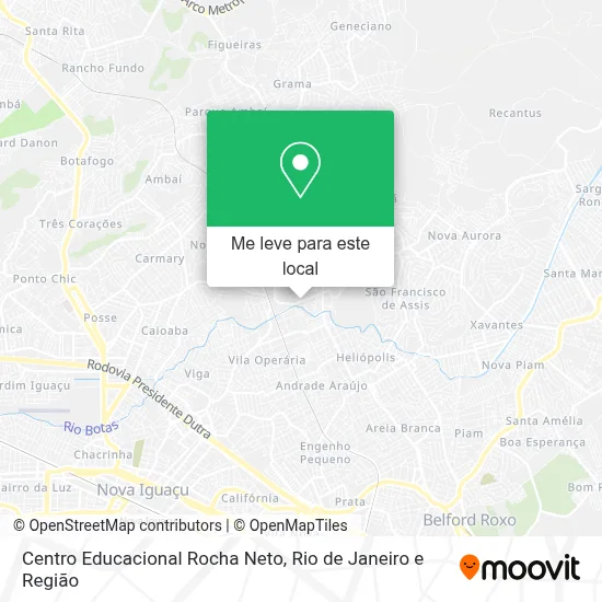 Centro Educacional Rocha Neto mapa