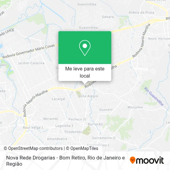 Nova Rede Drogarias - Bom Retiro mapa