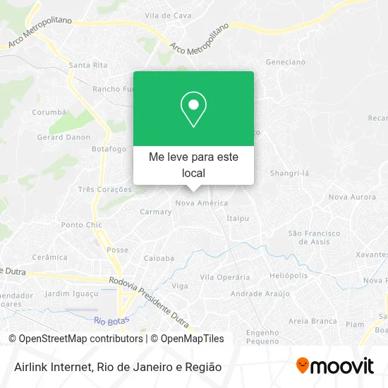 Airlink Internet mapa