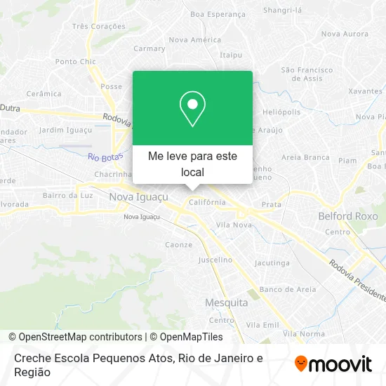 Creche Escola Pequenos Atos mapa
