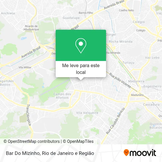 Bar Do Mizinho mapa