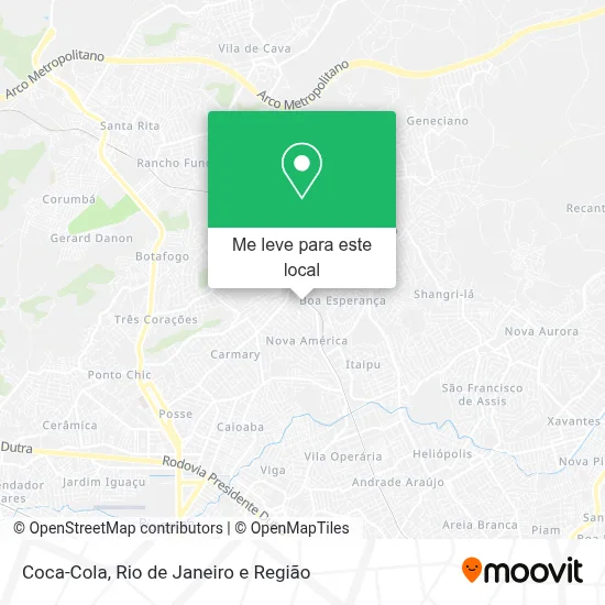 Coca-Cola mapa