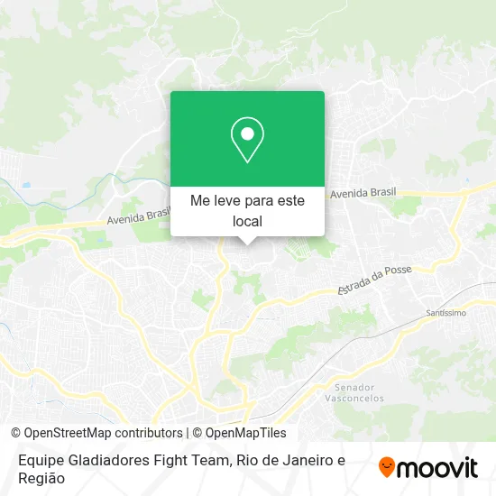 Equipe Gladiadores Fight Team mapa