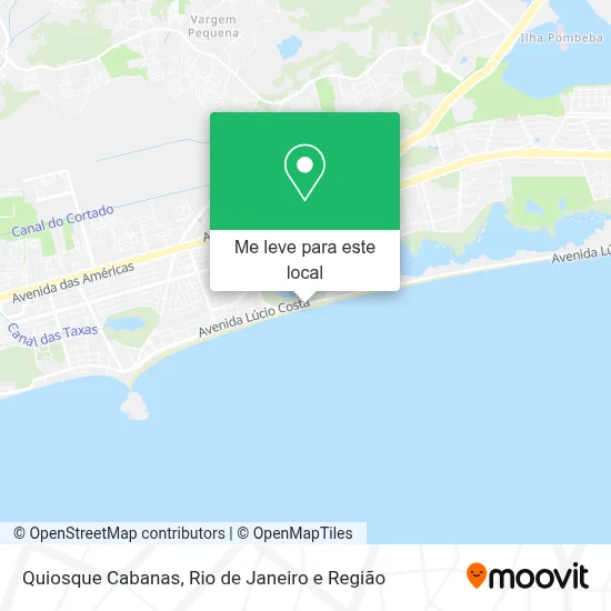 Quiosque Cabanas mapa