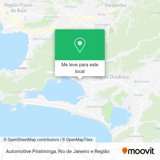 Automotive Piratininga mapa