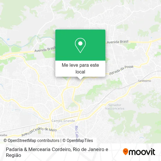 Padaria & Mercearia Cordeiro mapa