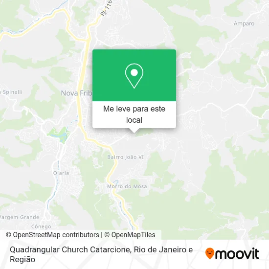 Quadrangular Church Catarcione mapa