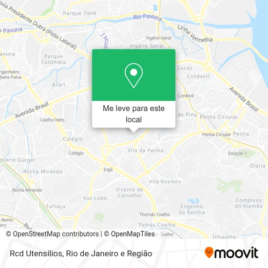 Rcd Utensílios mapa