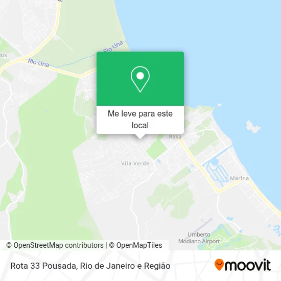 Rota 33 Pousada mapa