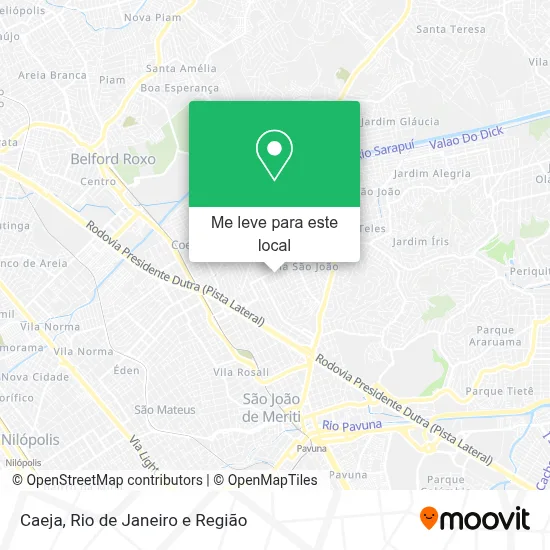 Caeja mapa