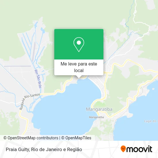 Praia Guity mapa