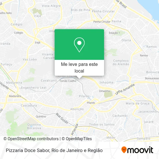 Pizzaria Doce Sabor mapa