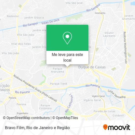 Bravo Film mapa