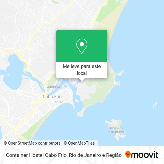 Container Hostel Cabo Frio mapa
