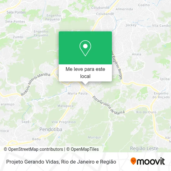 Projeto Gerando Vidas mapa