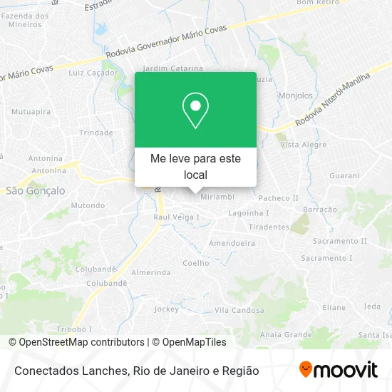 Conectados Lanches mapa