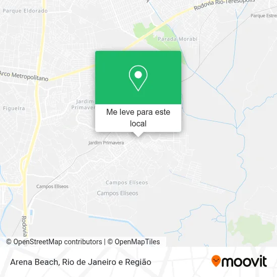 Arena Beach mapa