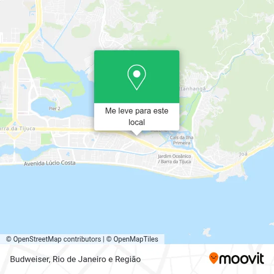 Budweiser mapa