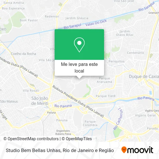 Studio Bem Bellas Unhas mapa