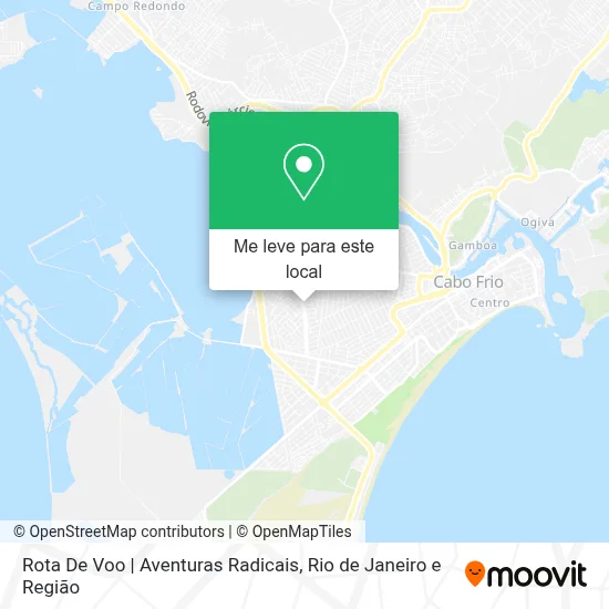 Rota De Voo | Aventuras Radicais mapa