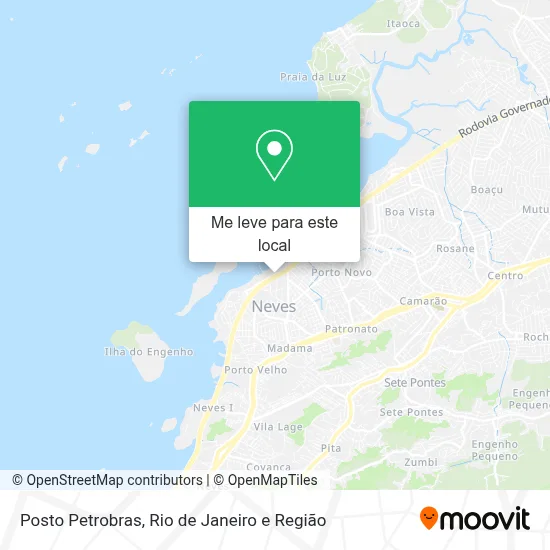 Posto Petrobras mapa