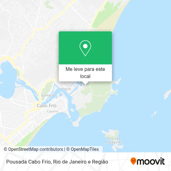Pousada Cabo Frio mapa