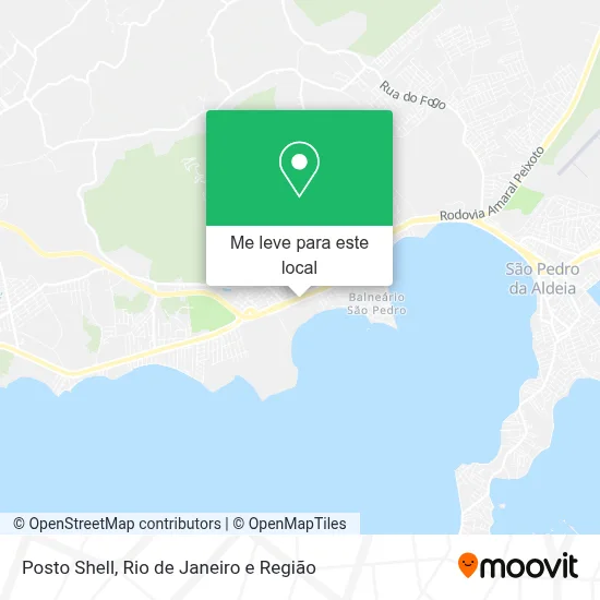 Posto Shell mapa