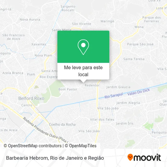 Barbearia Hebrom mapa