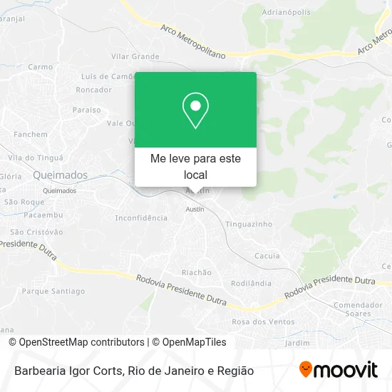 Barbearia Igor Corts mapa