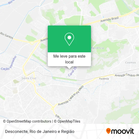 Desconecte mapa