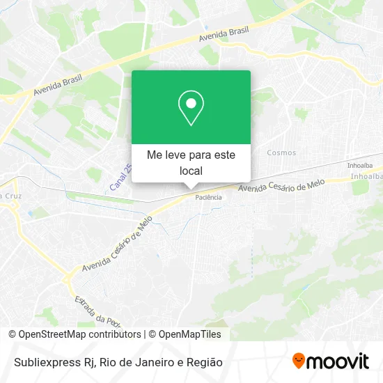 Subliexpress Rj mapa