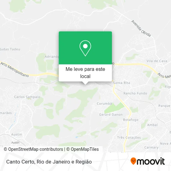 Canto Certo mapa