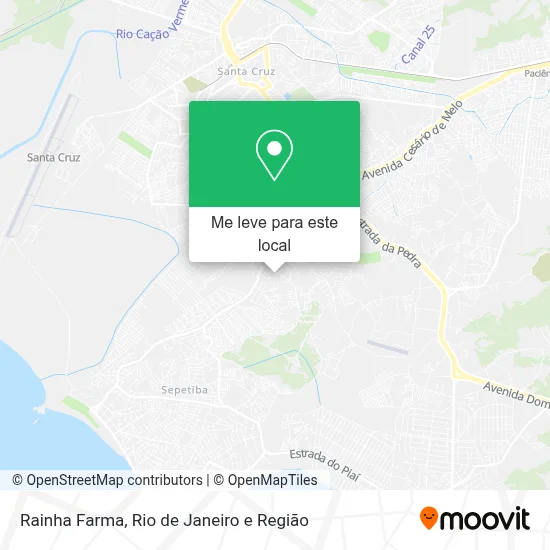Rainha Farma mapa