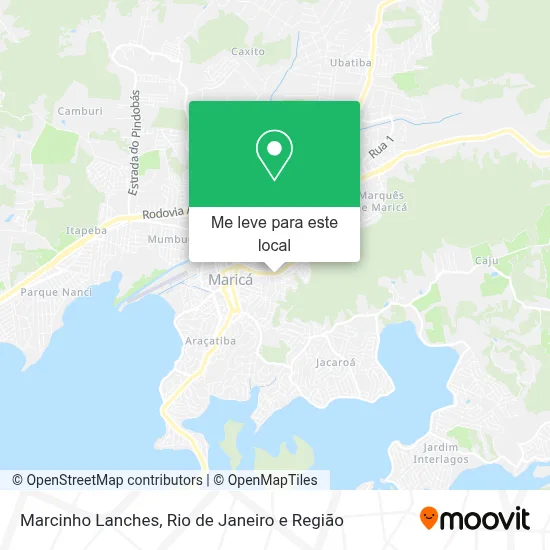 Marcinho Lanches mapa