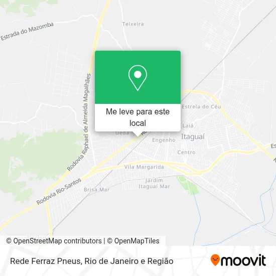 Rede Ferraz Pneus mapa