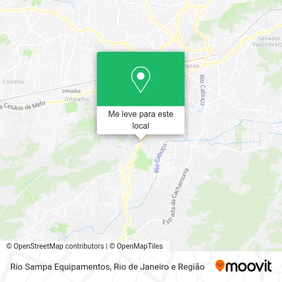 Rio Sampa Equipamentos mapa