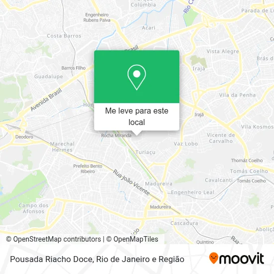 Pousada Riacho Doce mapa