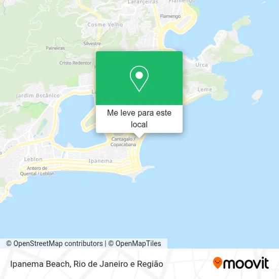 Ipanema Beach mapa
