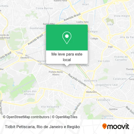 Tidbit Petiscaria mapa