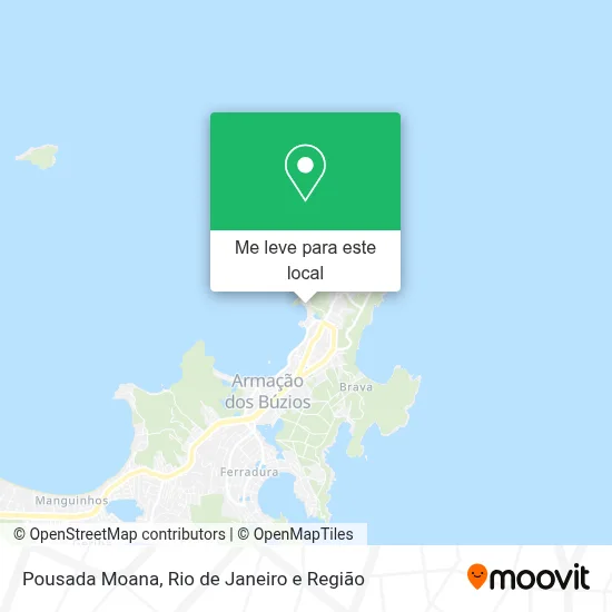 Pousada Moana mapa