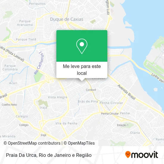 Praia Da Urca mapa