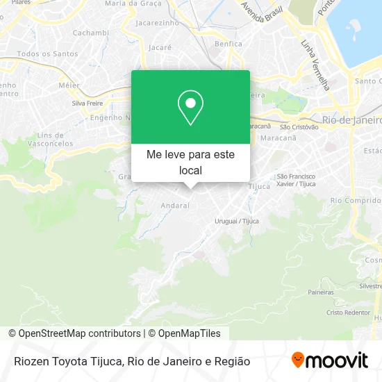Riozen Toyota Tijuca mapa