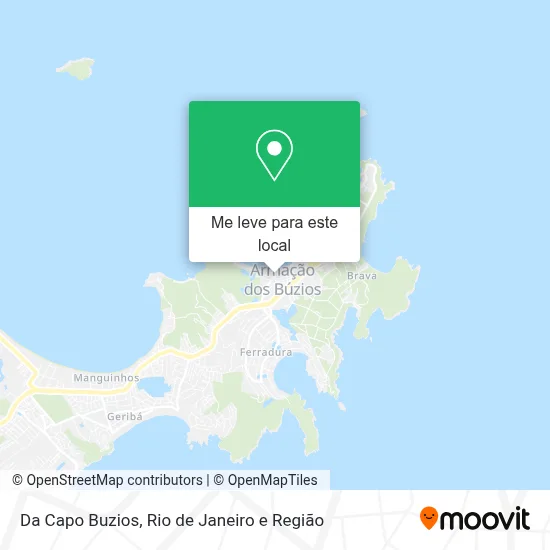 Da Capo Buzios mapa