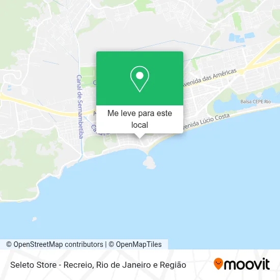 Seleto Store - Recreio mapa