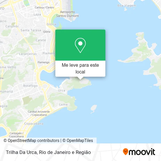 Trilha Da Urca mapa