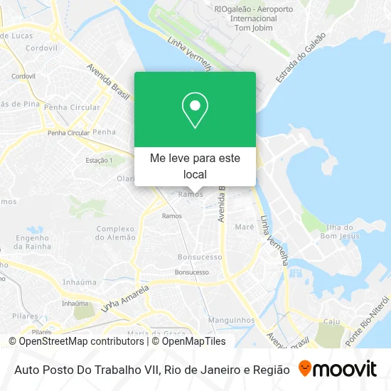 Auto Posto Do Trabalho VII mapa