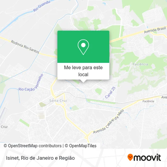 Isinet mapa